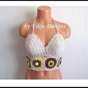 Handnade Crochet Festival Top
